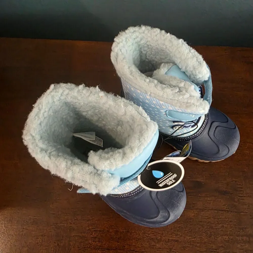 Girls Boys Unisex Bluey Winter Boots Toddler Sz 8 - BRAND NEW Sherpa lined